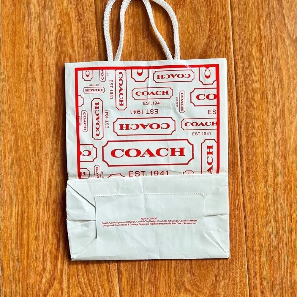 Rare Empty Coach Gift Bag